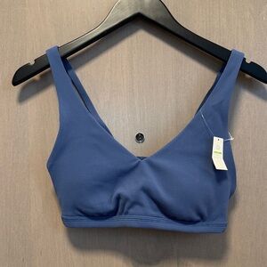NWT Offline by Aerie L Blue Ribbed Women's Bralette